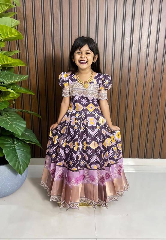 NEW LAUNCING KIDS GOWN silk Mumbai children clothing stores